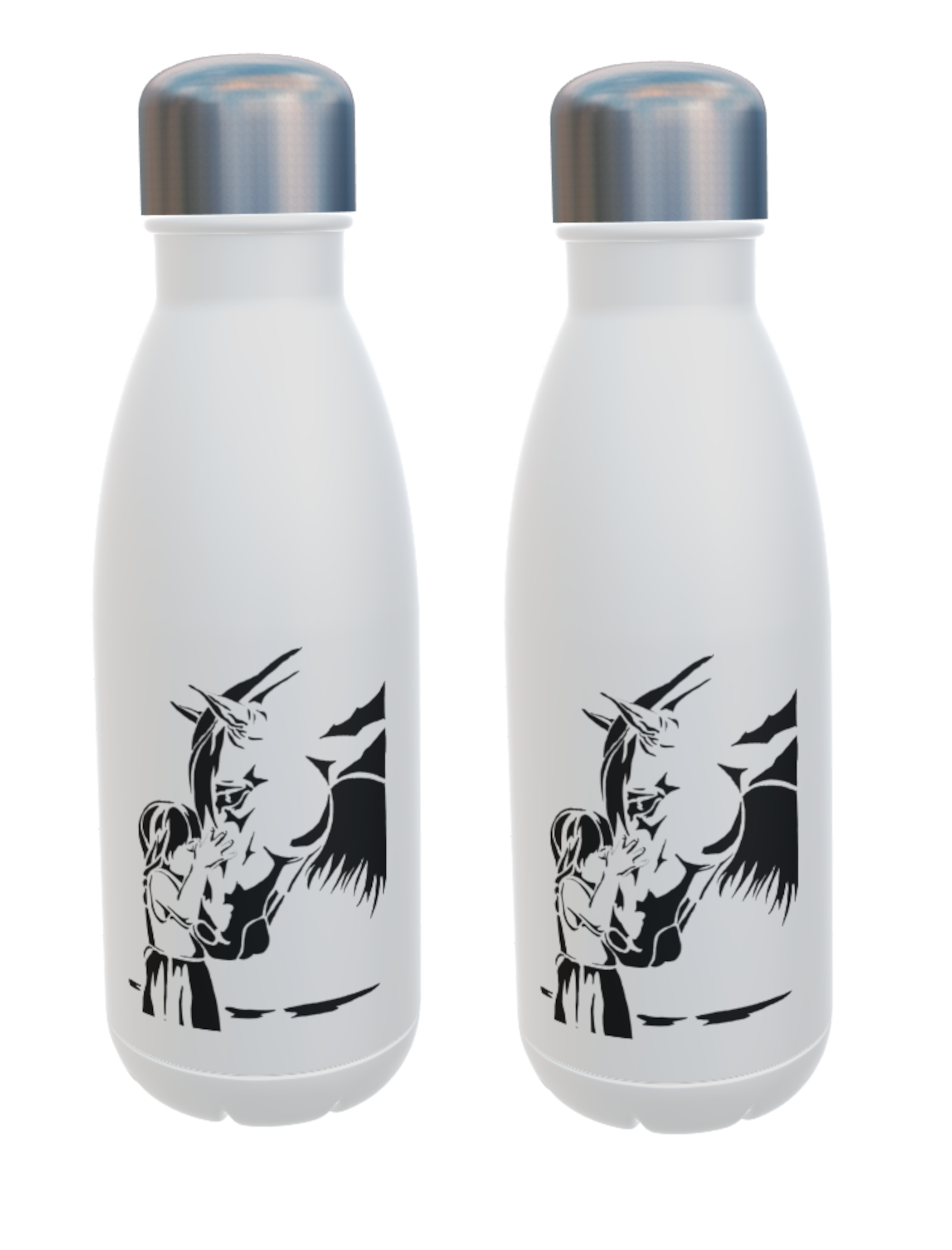 Horse & Girl Insulated Drinks Bottle - Click Image to Close